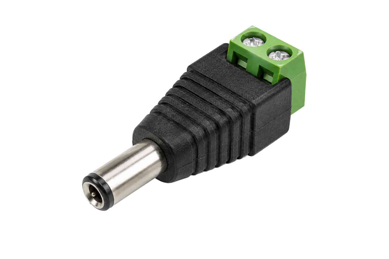 DC napájecí konektor samec se svorkovnicí 2,1x5,5mm - celkový pohled